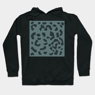 Grey Leopard Print Hoodie